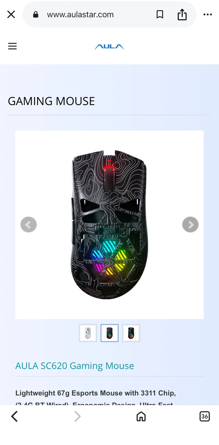 AULA SC620 Wireless Gaming Mouse