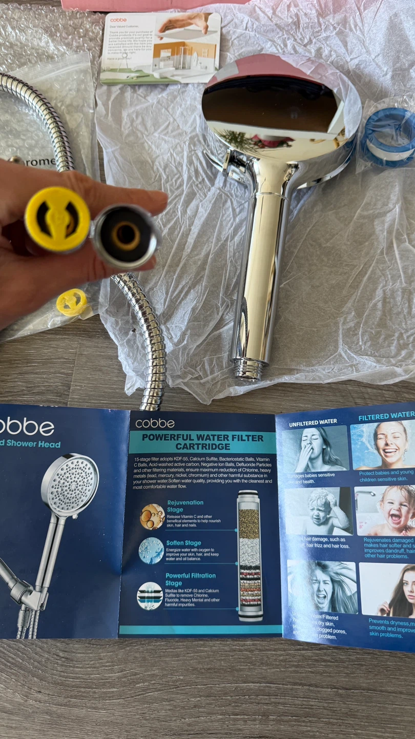 Cobbe 5-Spray Mode Filtered Shower Head - photo 2