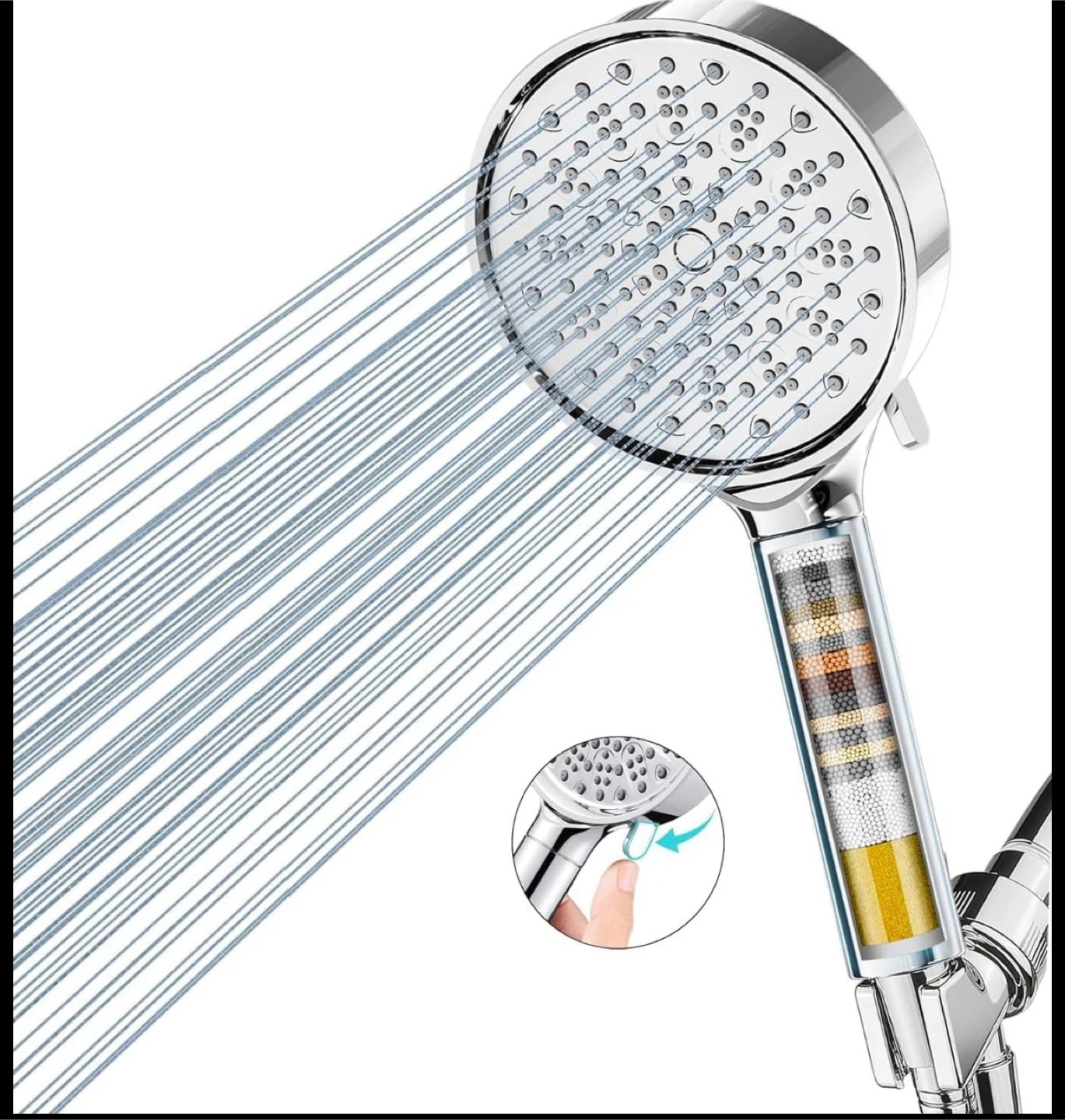 Cobbe 5-Spray Mode Filtered Shower Head - photo 4