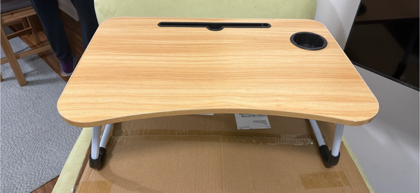 Portable Lap Desk with Cup Holder