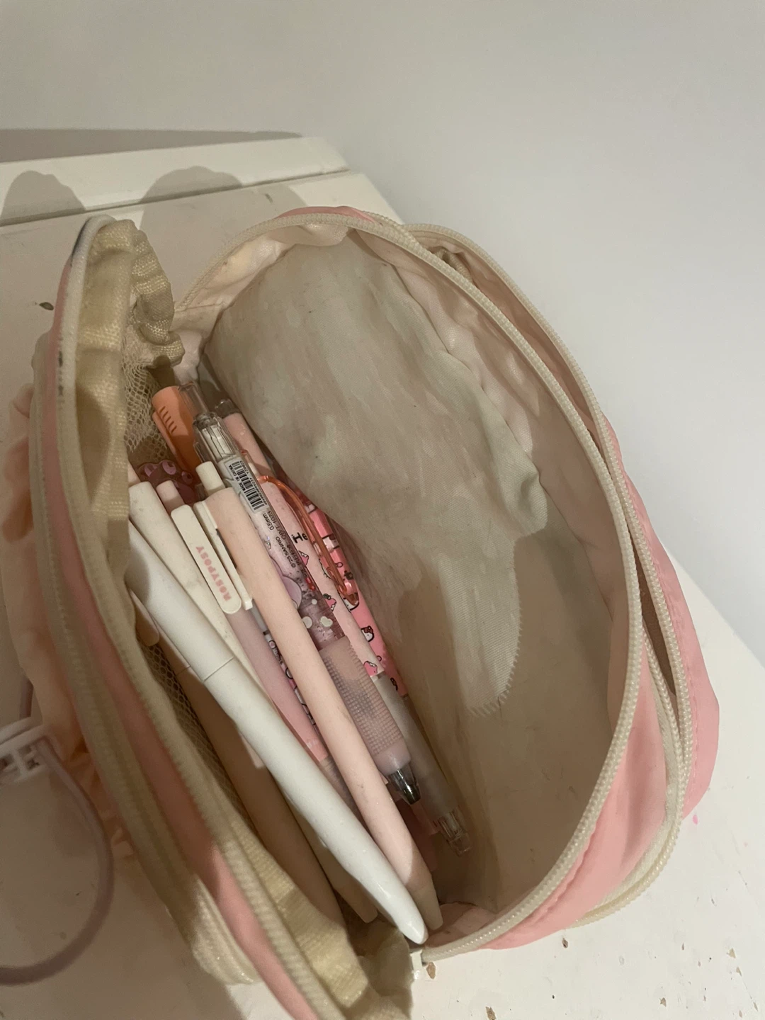Pink Pencil Case with Pens - photo 2