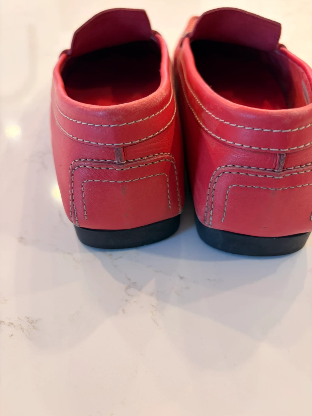 TOD'S pink Leather Driving Loafers - Size 9 - photo 4