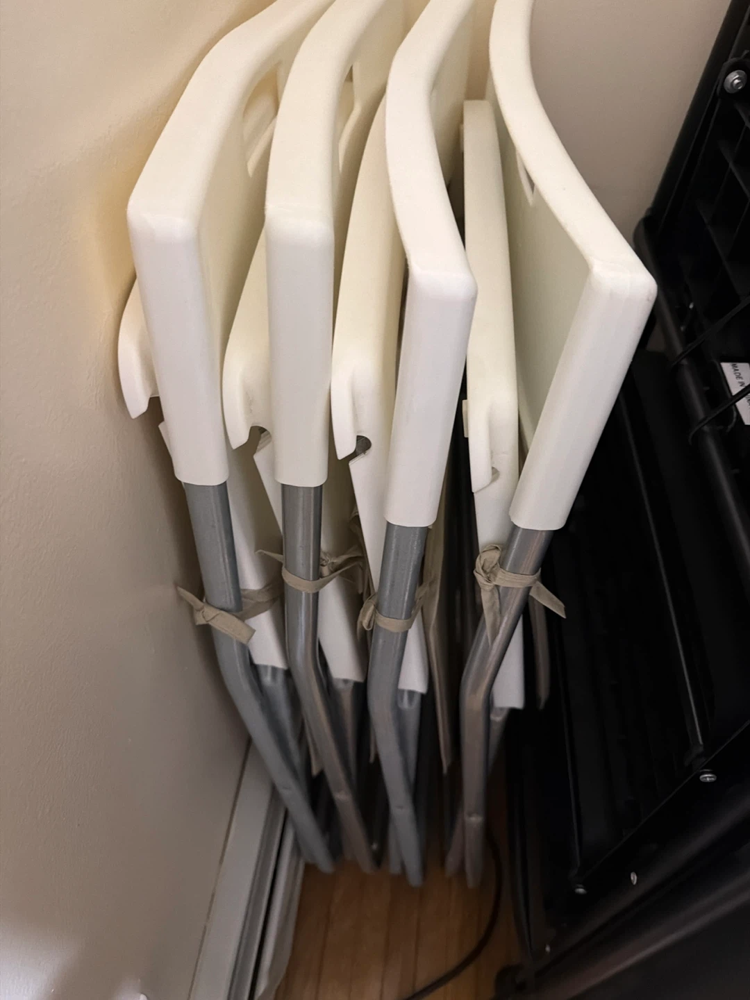 IKEA GUNDE Folding Chair, White - photo 2