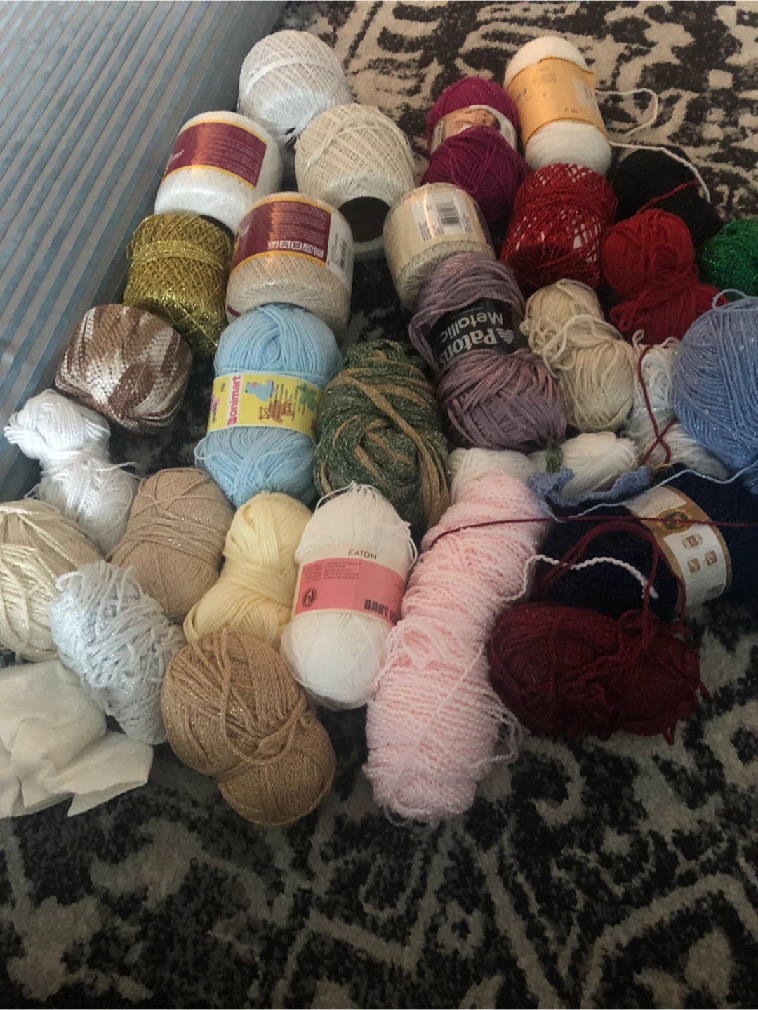 Assorted Yarn Skeins