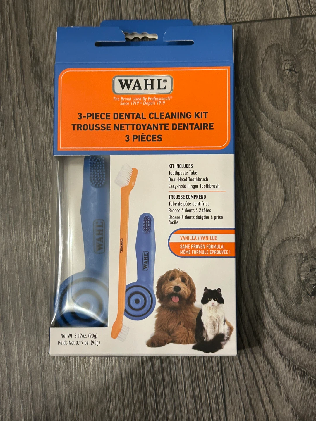 (New) WAHL Pet Dental Cleaning Kit - blue toothbrush