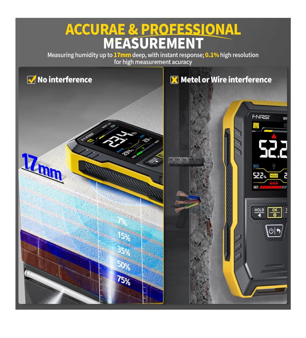 F-NRST WMT-10 Inductive Wood Moisture Meter - photo 2