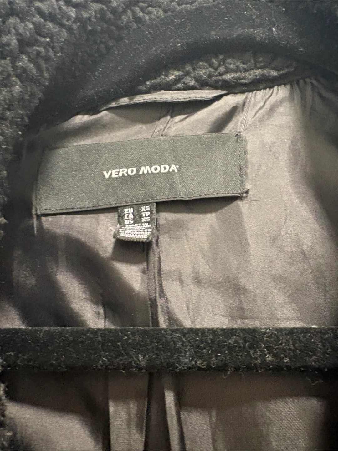 Vero Moda Black Teddy Coat - photo 2