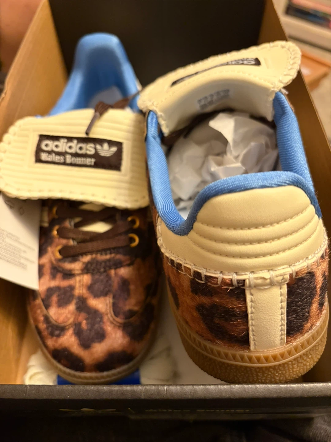Adidas Wales Bonner Leopard Print Samba Sneakers - photo 4