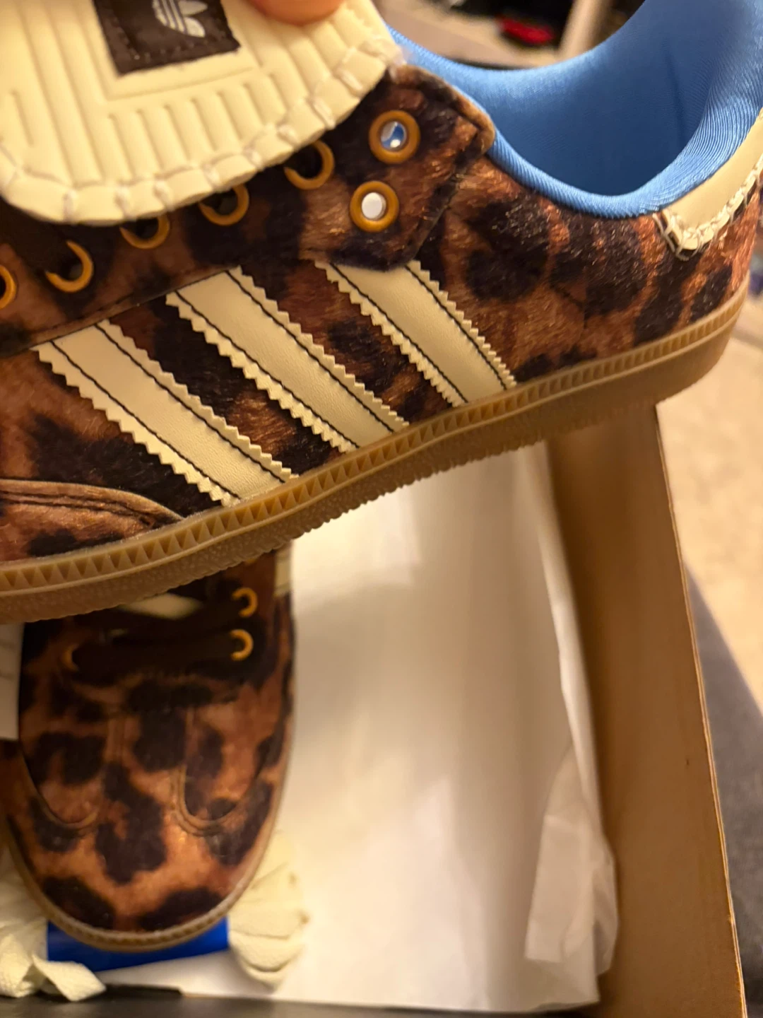 Adidas Wales Bonner Leopard Print Samba Sneakers - photo 5