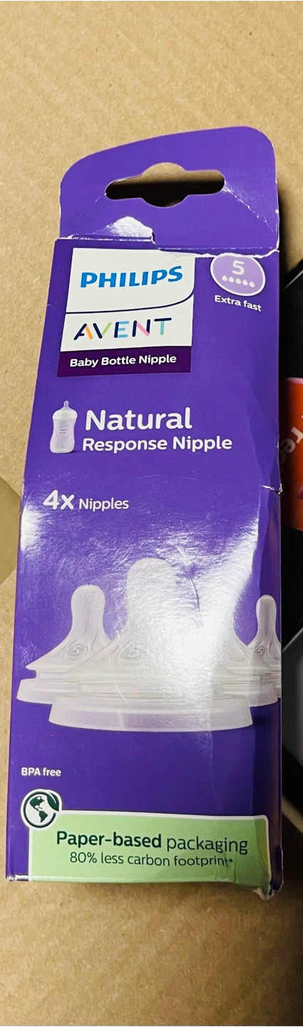 Philips Avent Natural Response Nipple (Size 5, Extra Fast)