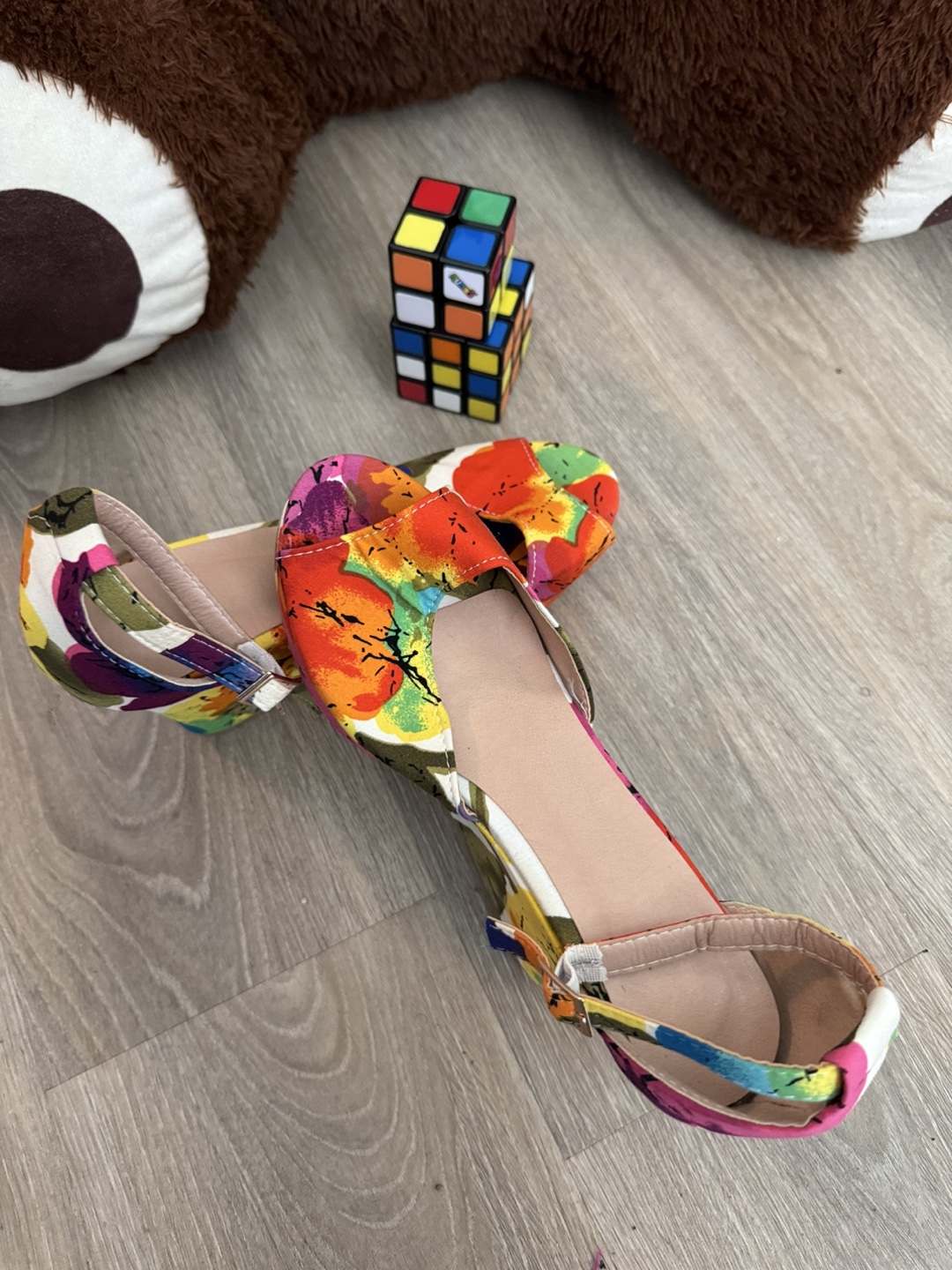 Floral Print Wedge Heels - photo 4