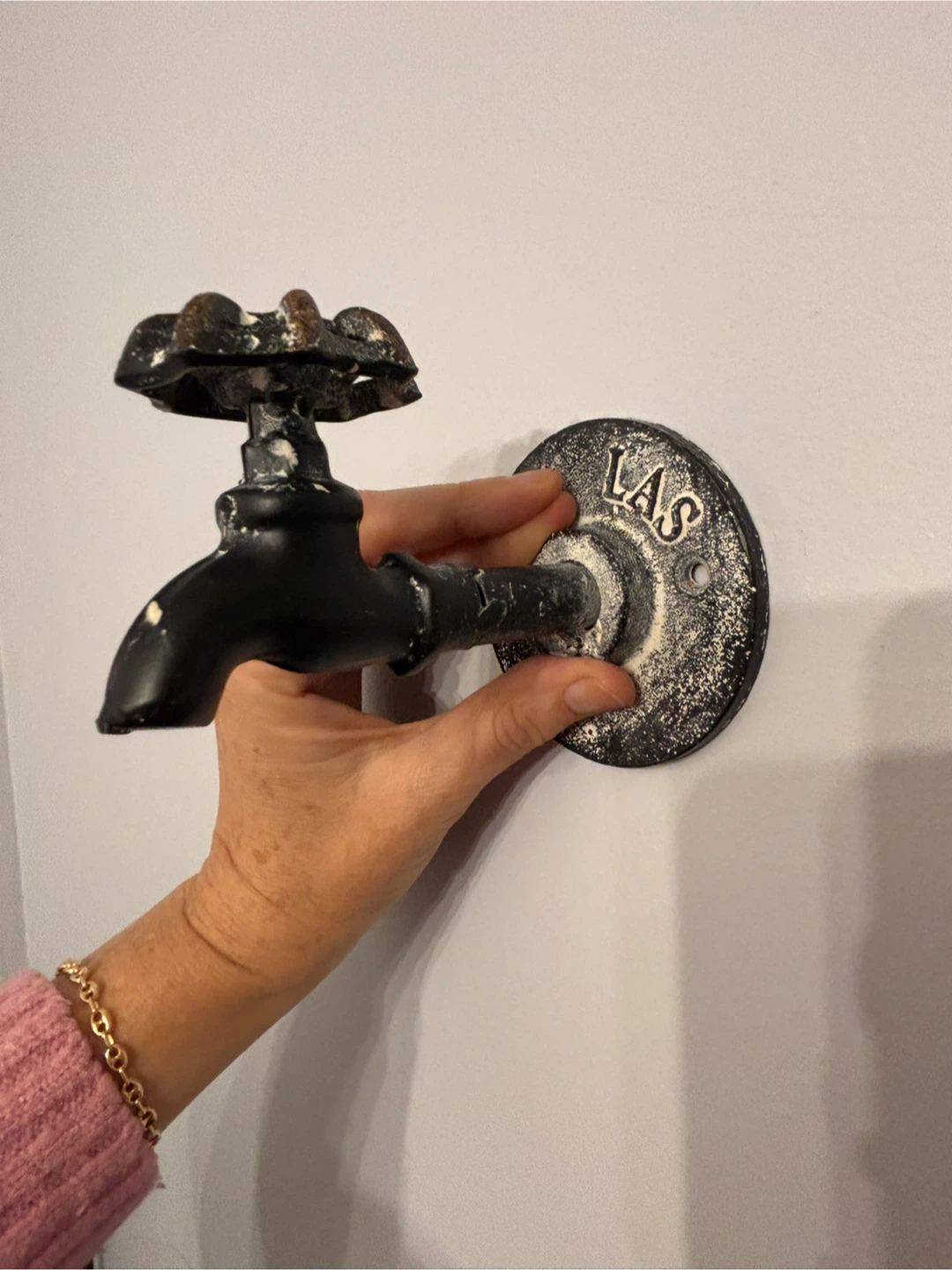 Industrial Style Faucet Wall Hook