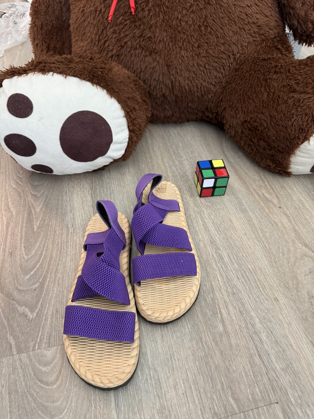 Purple Strappy Sandals Size 37 - photo 2