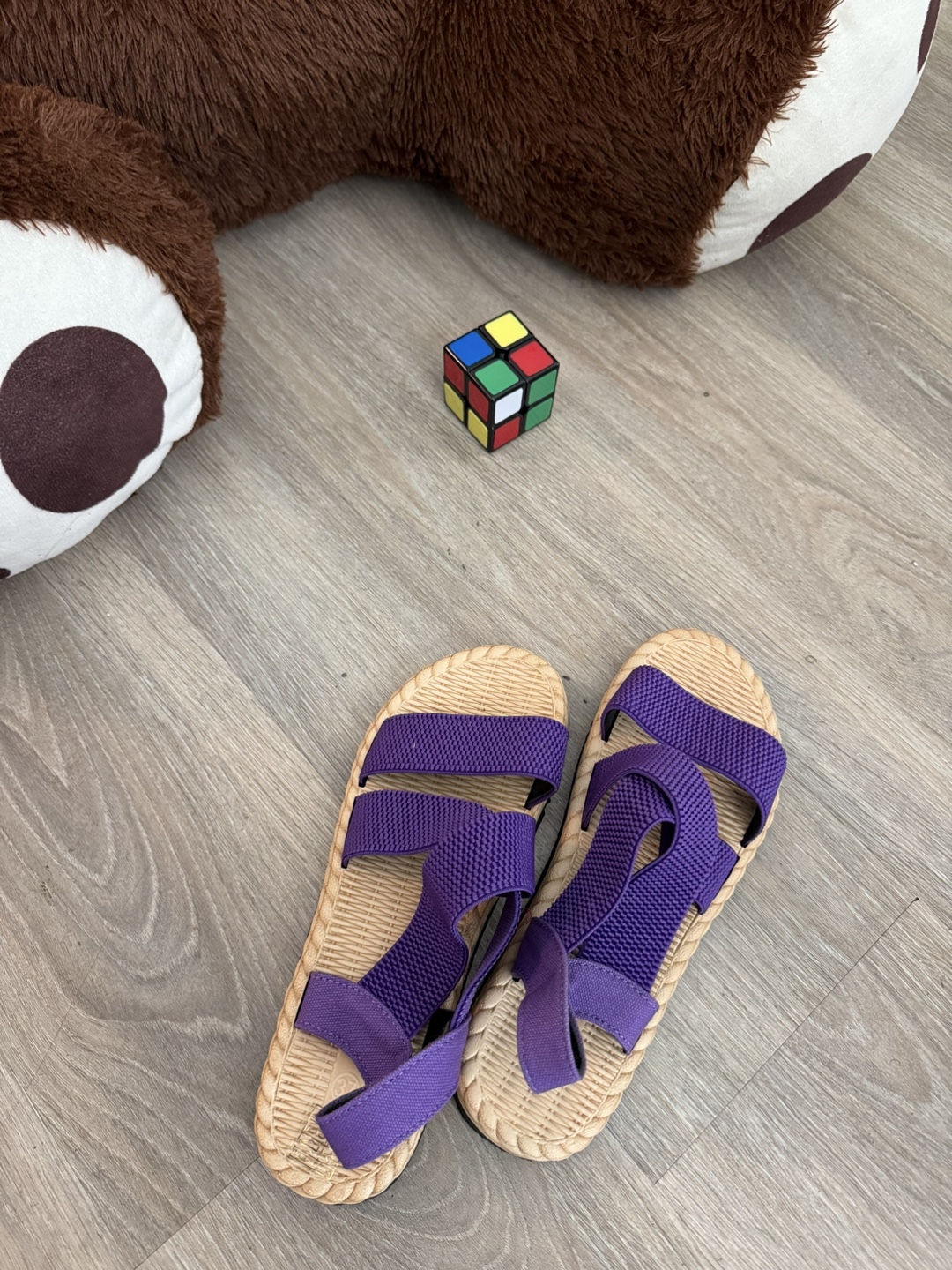 Purple Strappy Sandals Size 37