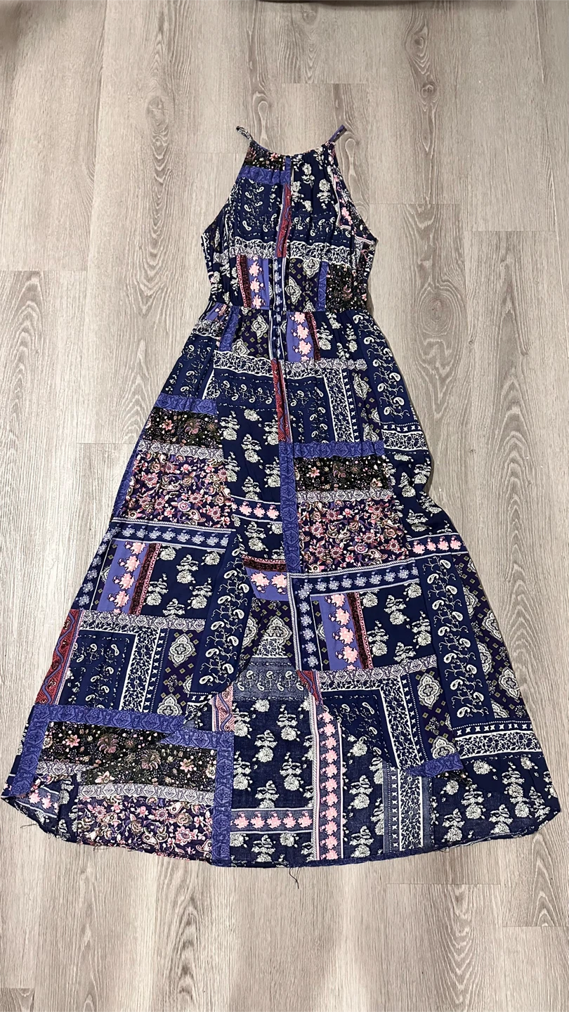 Boho Patchwork Maxi Dress (Super Soft!)