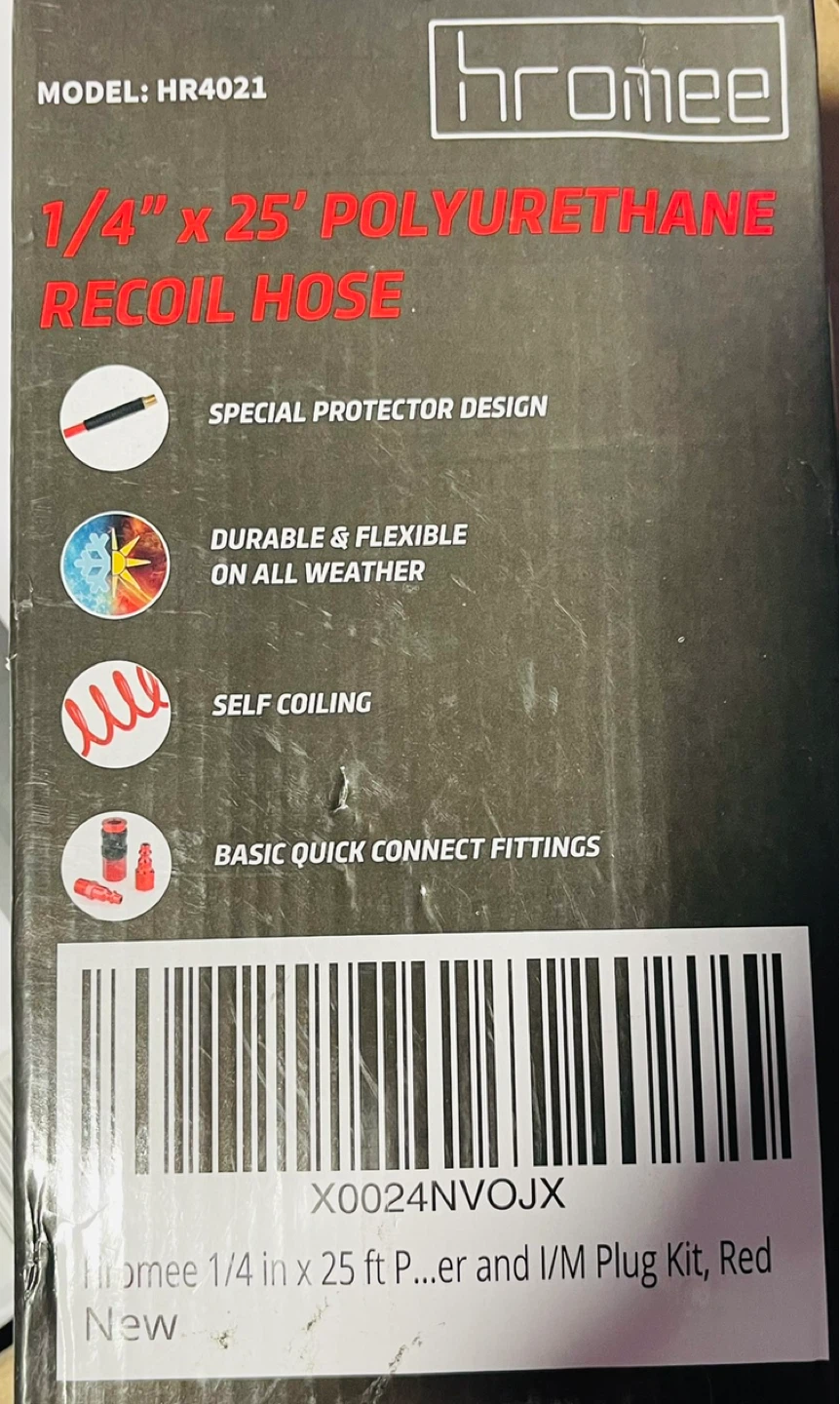 Hromee Polyurethane Recoil Hose 1/4" x 25' - photo 2