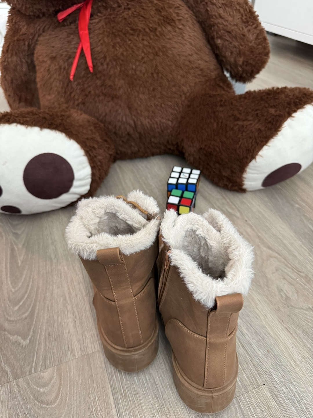 Girls Brown Winter Boots with Fur Lining size 36 - photo 4