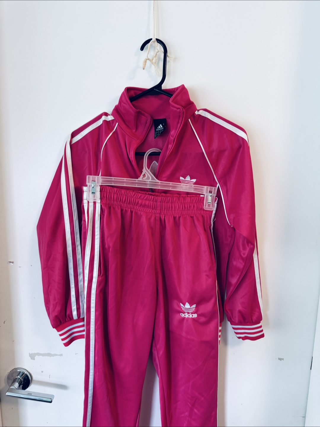 Adidas Pink Tracksuit Set