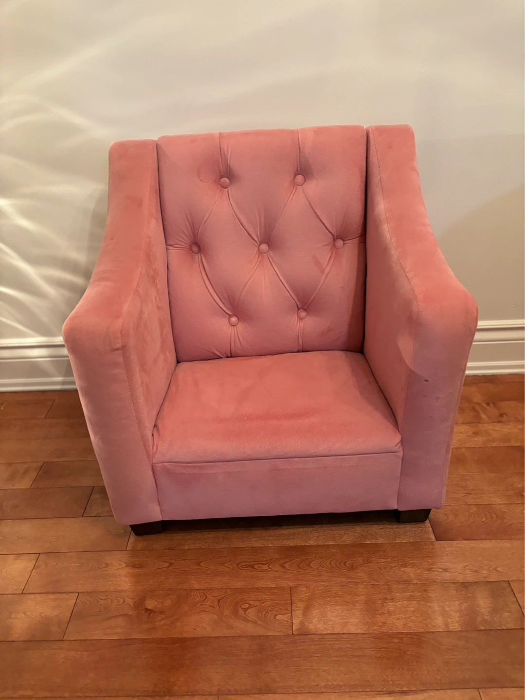 Pink Tufted Accent Chair