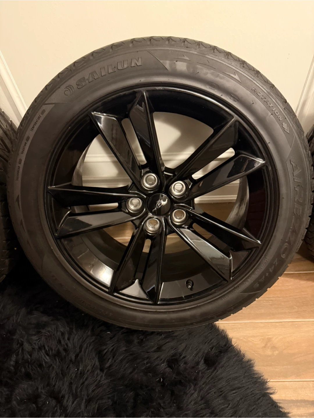 Black Ford Mustang Wheels and Tires Set - photo 4
