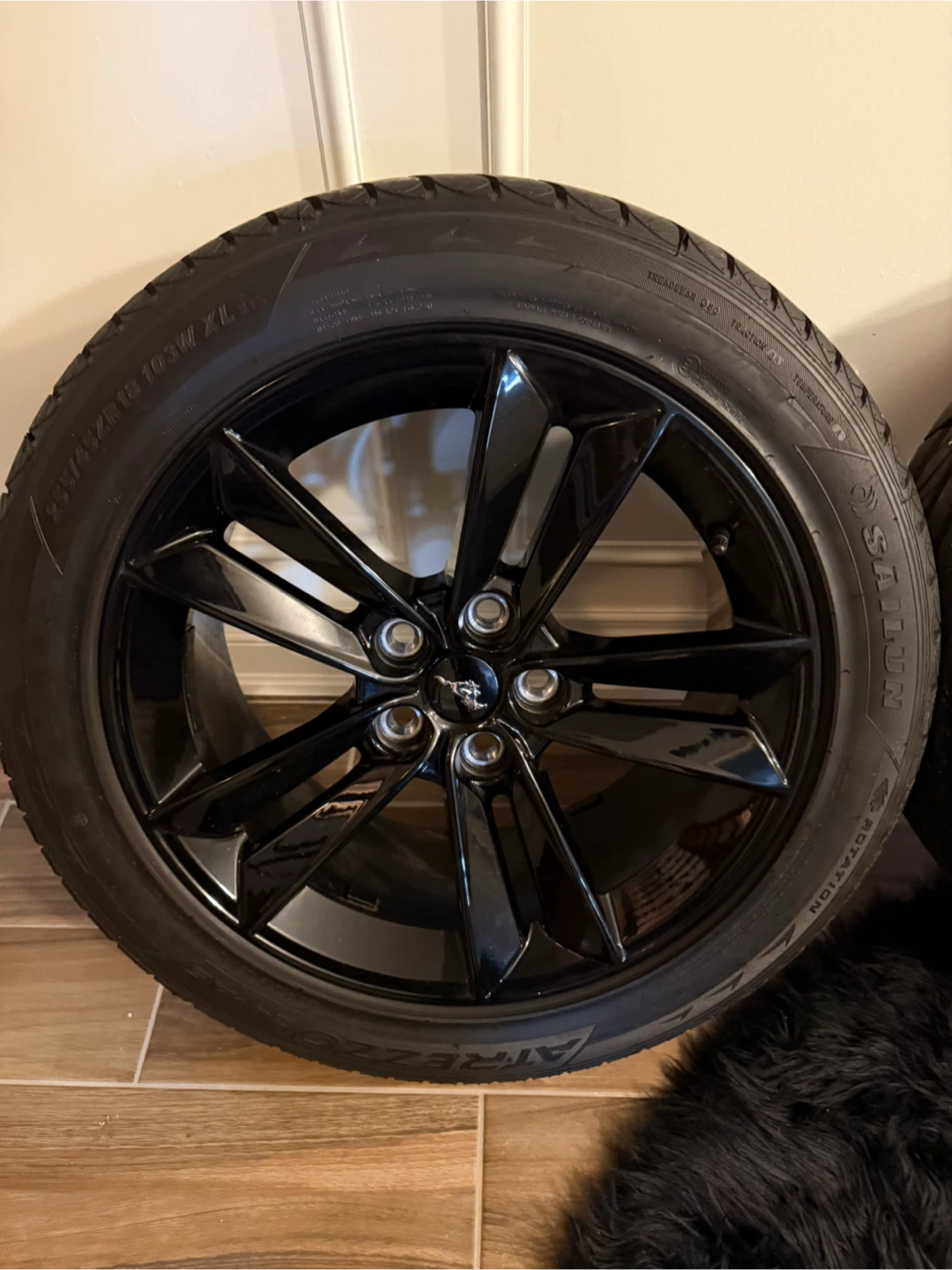 Black Ford Mustang Wheels and Tires Set - photo 3