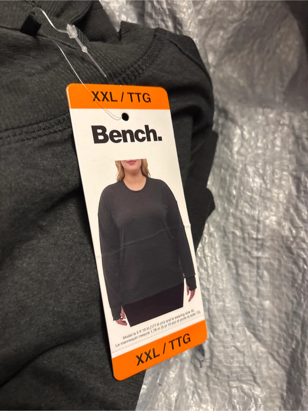 Bench. Grey Long Sleeve Top XXL/TTG - photo 2