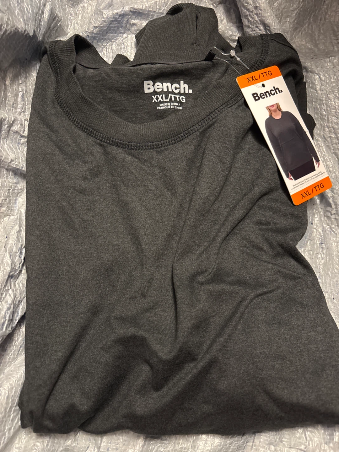 Bench. Grey Long Sleeve Top XXL/TTG