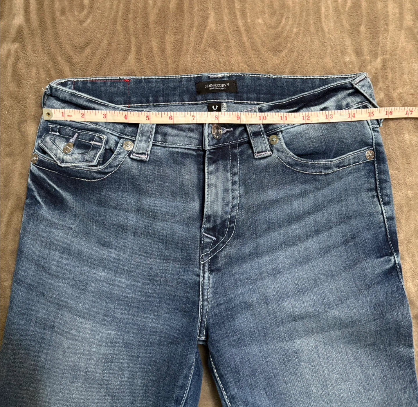 True Religion Jennie Curvy Mid Rise Capri Jeans Size 28 - photo 5