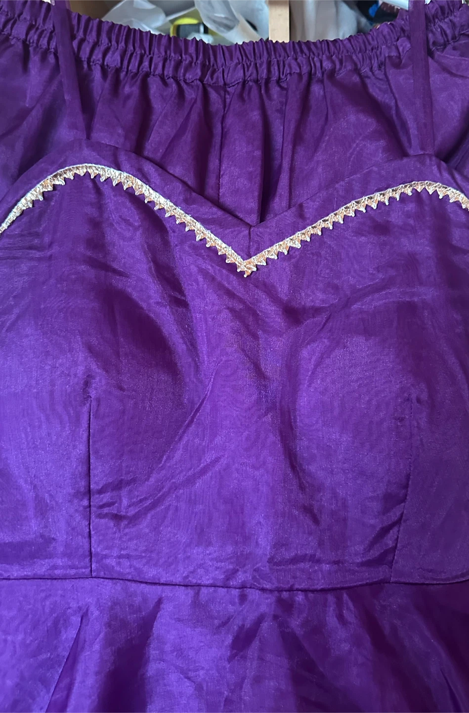 Purple Dress with Gold Trim - photo 3