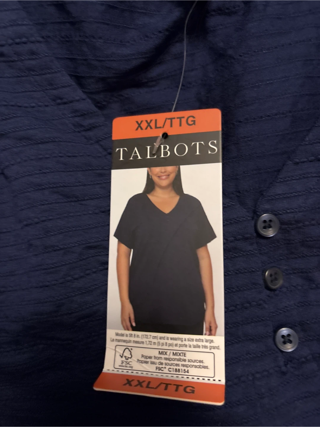 Talbots Women's V-Neck Top Size XXL - photo 2