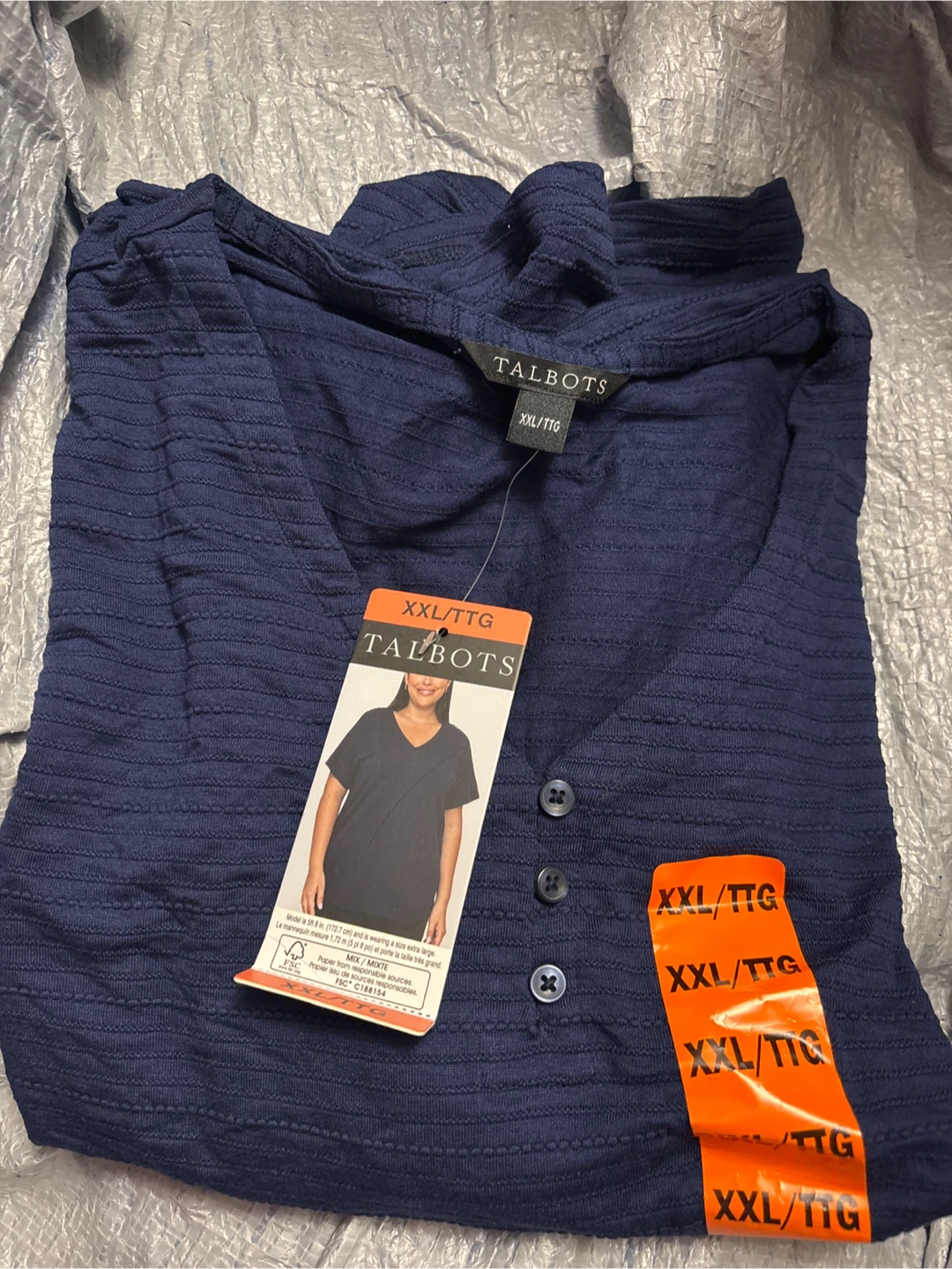 Talbots Women's V-Neck Top Size XXL