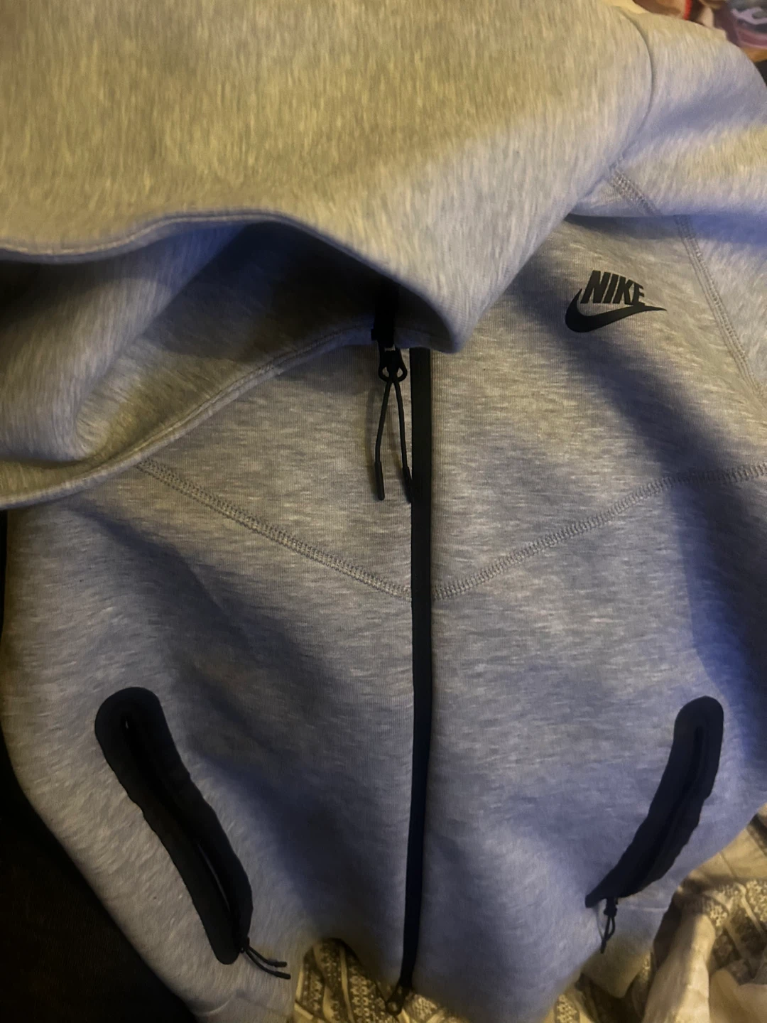 Nike Tech Fleece Full-Zip Hoodie Gray XS - photo 2