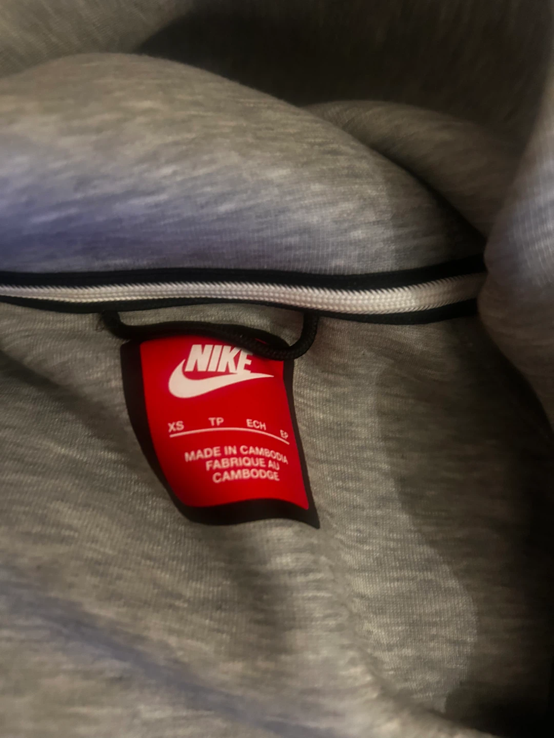 Nike Tech Fleece Full-Zip Hoodie Gray XS - photo 3
