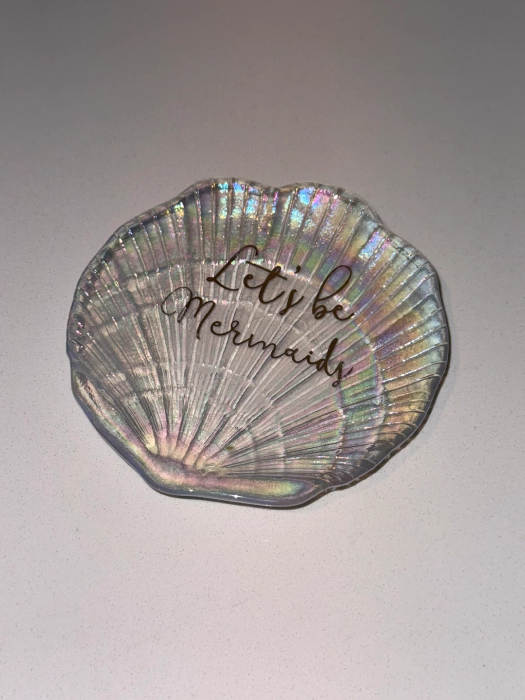 Iridescent Shell Trinket plate - photo 2