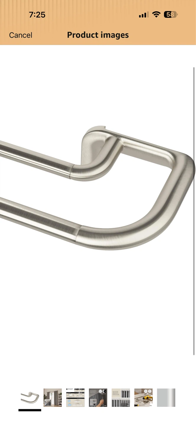 Umbra Twilight Double Rod 66-144" Blackout Tringle - photo 2