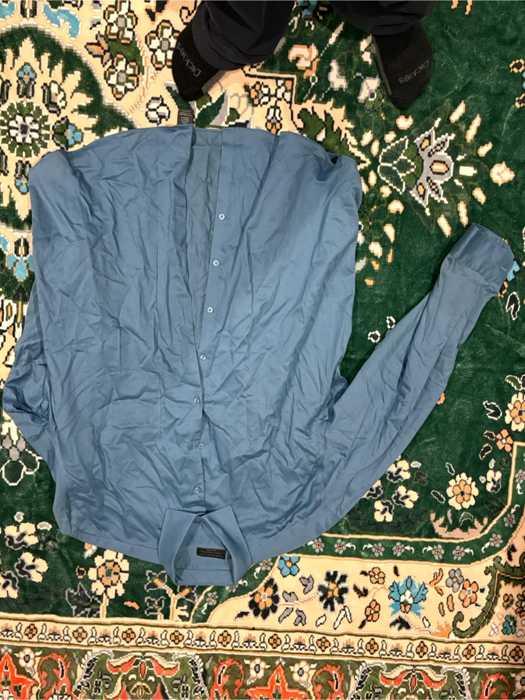 Signature Carrington Non-Iron Dress Shirt - Blue 18 1/2 35/36 - photo 2