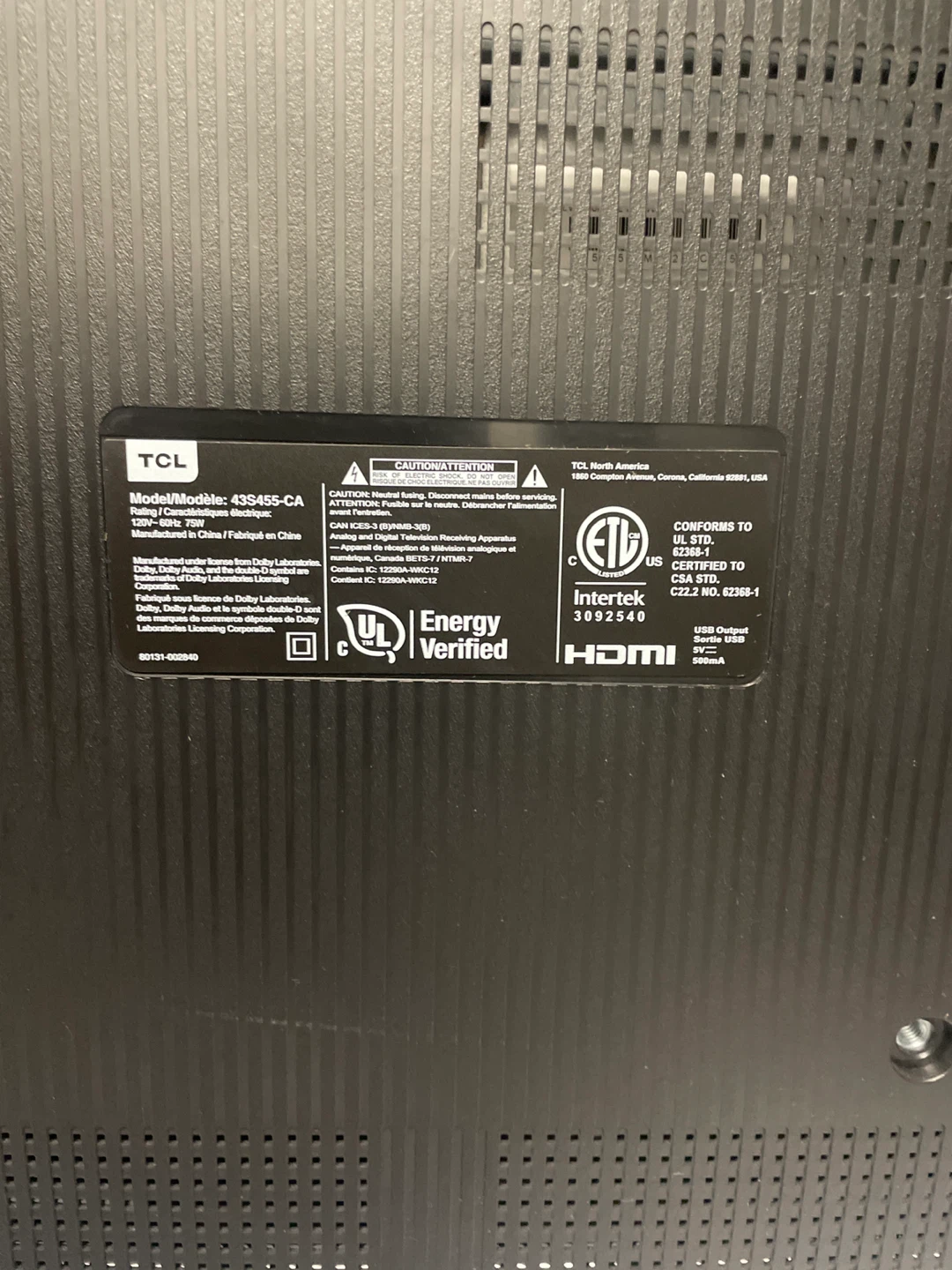 TCL 43" 4K UHD Smart TV - photo 3