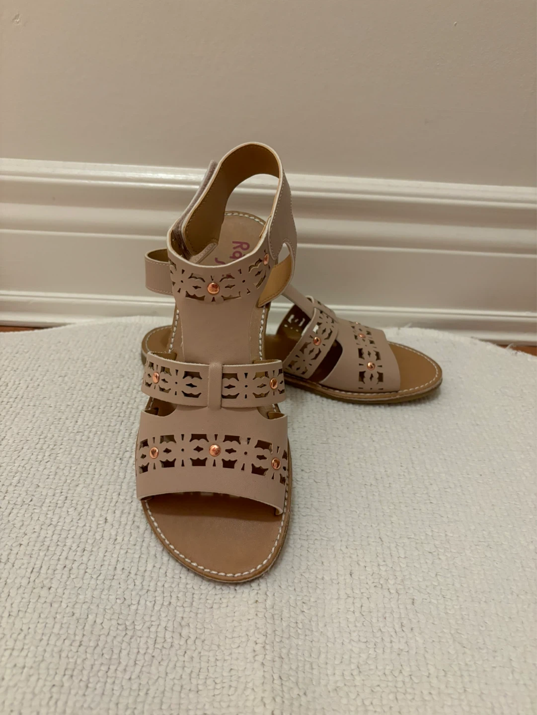 Pink Cutout Sandals