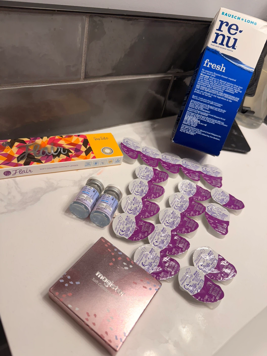 Unopened Contact Lenses with prescription.