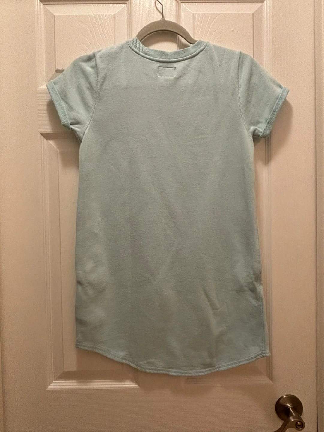 Roots Light Blue T-Shirt Dress with Pink Logo - photo 2