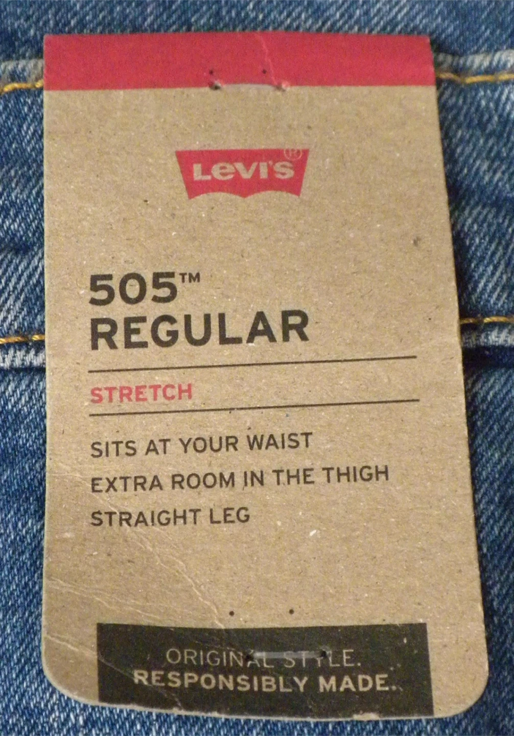 Levi's 505 Regular Stretch Jeans - W32 L32 by
