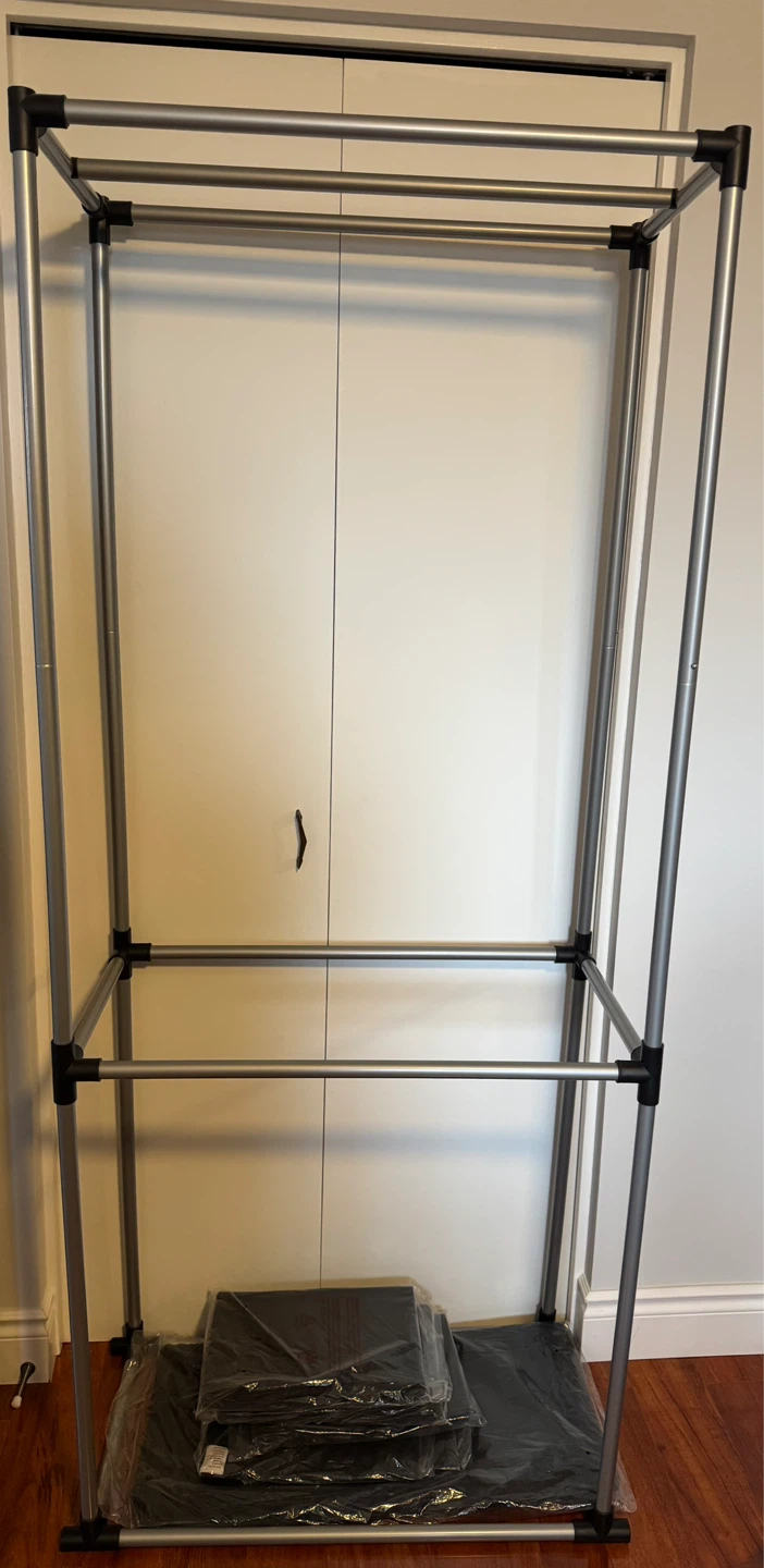 Portable Clothes Rack with 6 Drawers - photo 2
