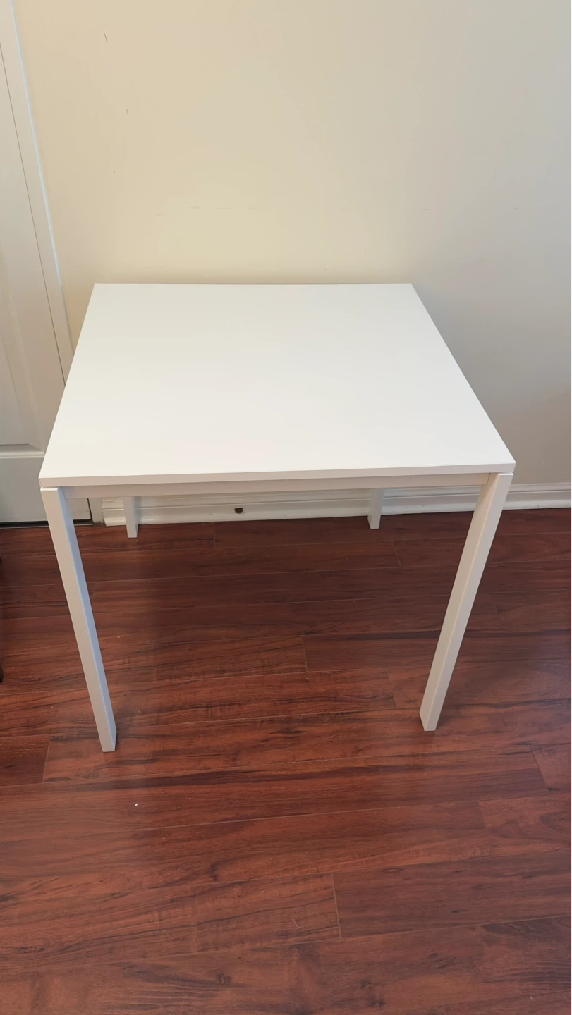 IKEA VIHALS Table and 2 Black Chairs Set - photo 2