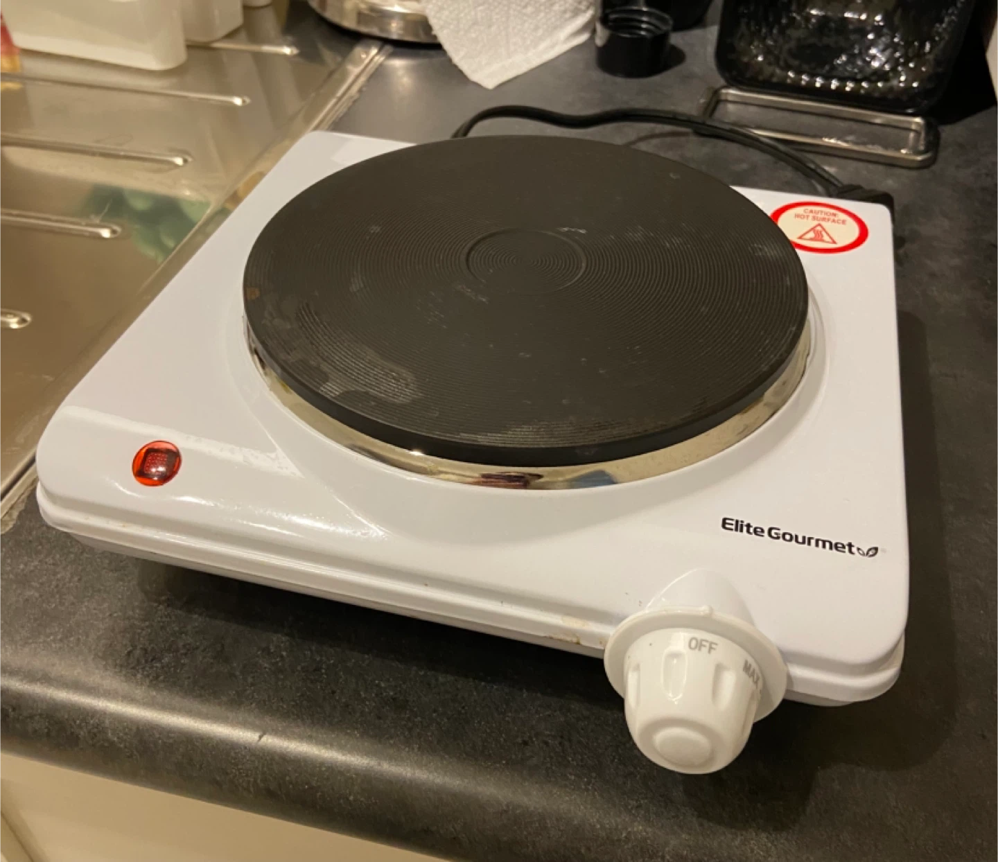 Electric Hot Plate —Elite Gourmet Burner - photo 2