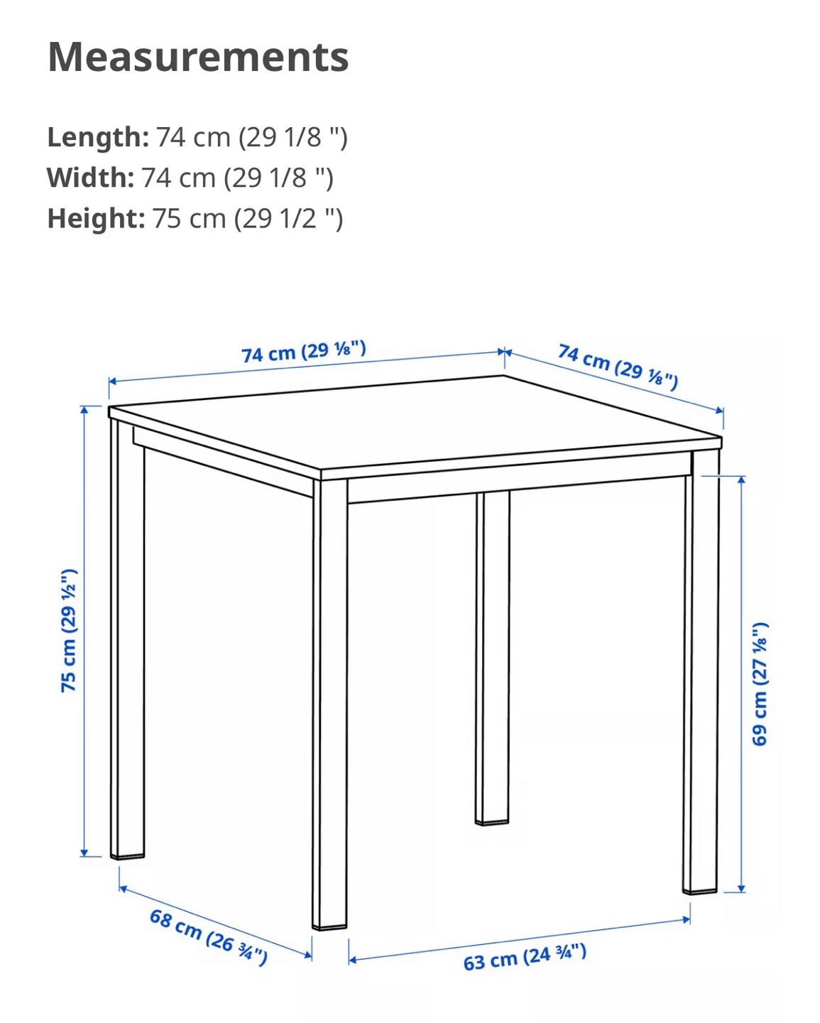 IKEA VIHALS Table and 2 Black Chairs Set - photo 5