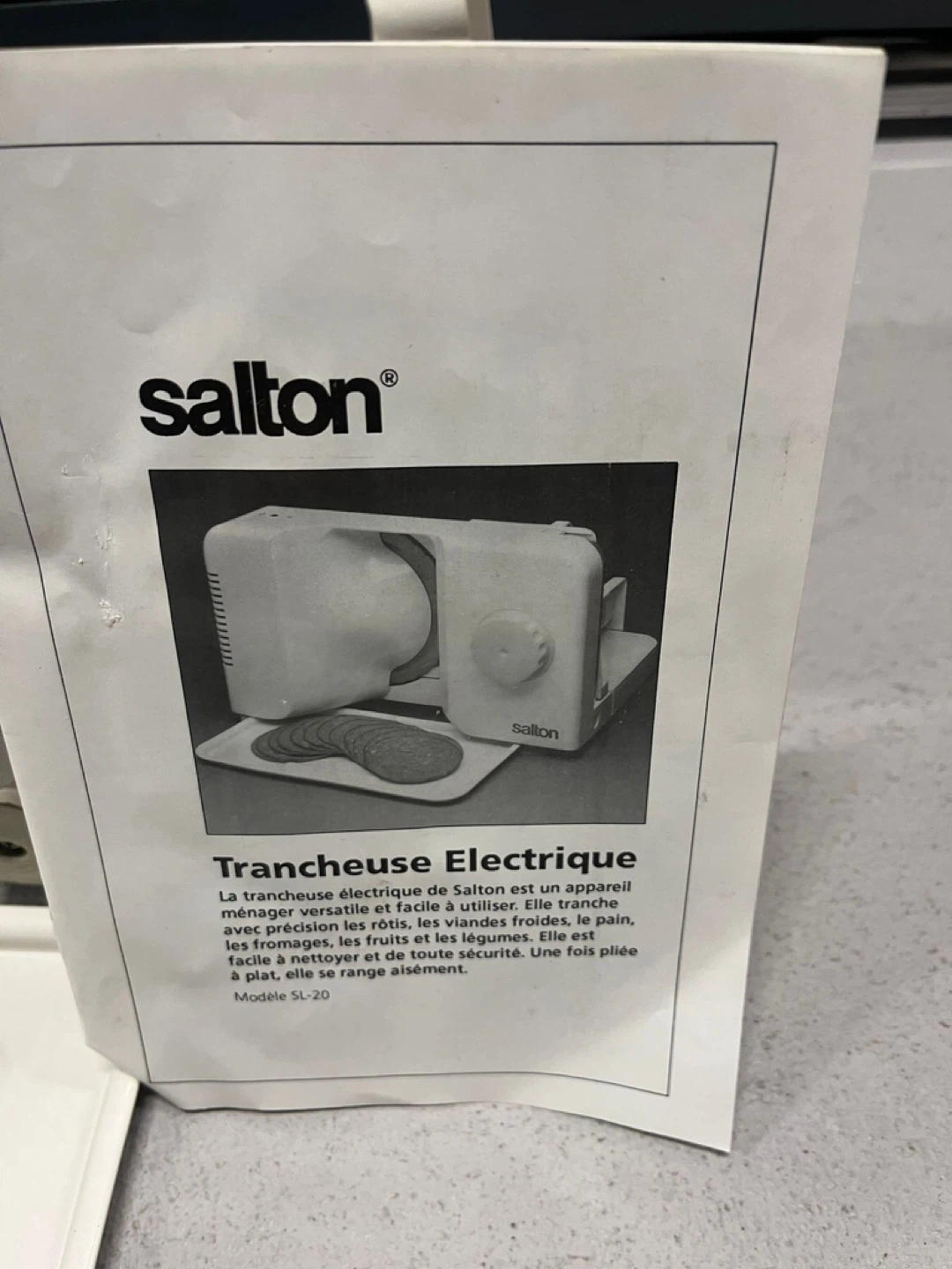 ⸻  🥕 Salton Electric Food Slicer – 🥕 Perfect for Home Deli