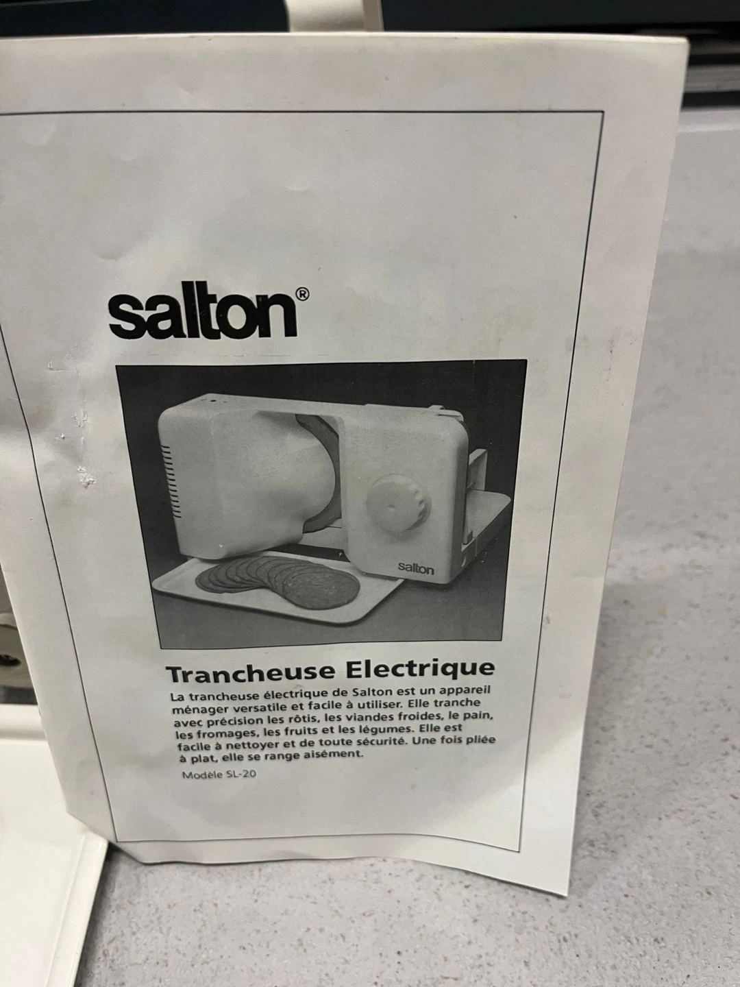 Salton Electric Food Slicer SL20 - photo 4