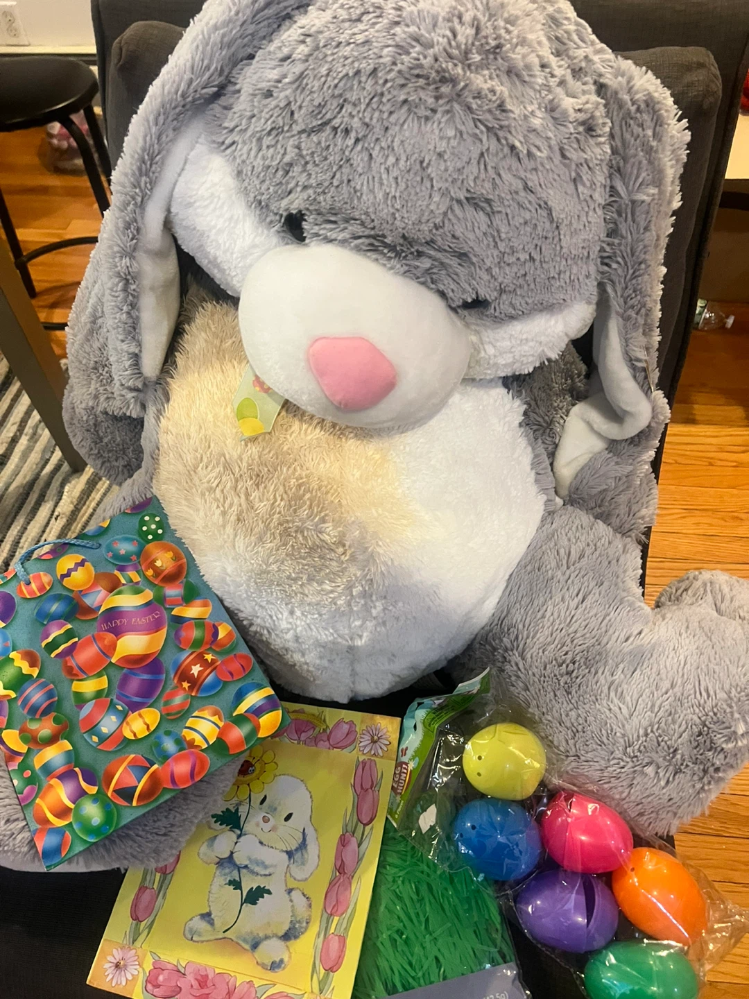 Jumbo Bunny Plush with Easter Accessories - photo 3
