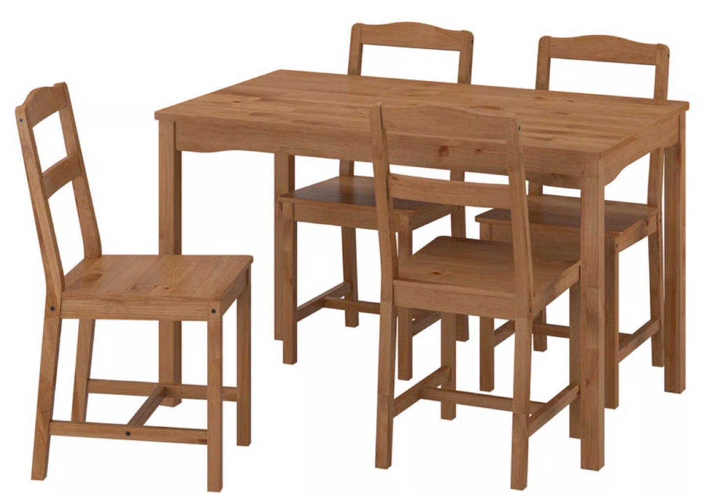 IKEA Wooden Dining Table with 4 Chairs