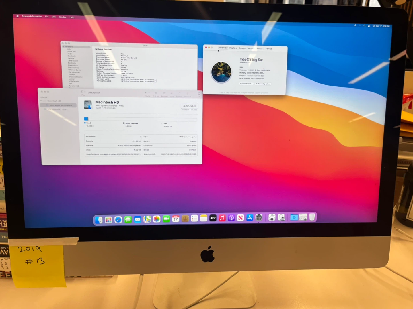 Apple iMac 27-inch | Memory 32GB, Storage 500GB